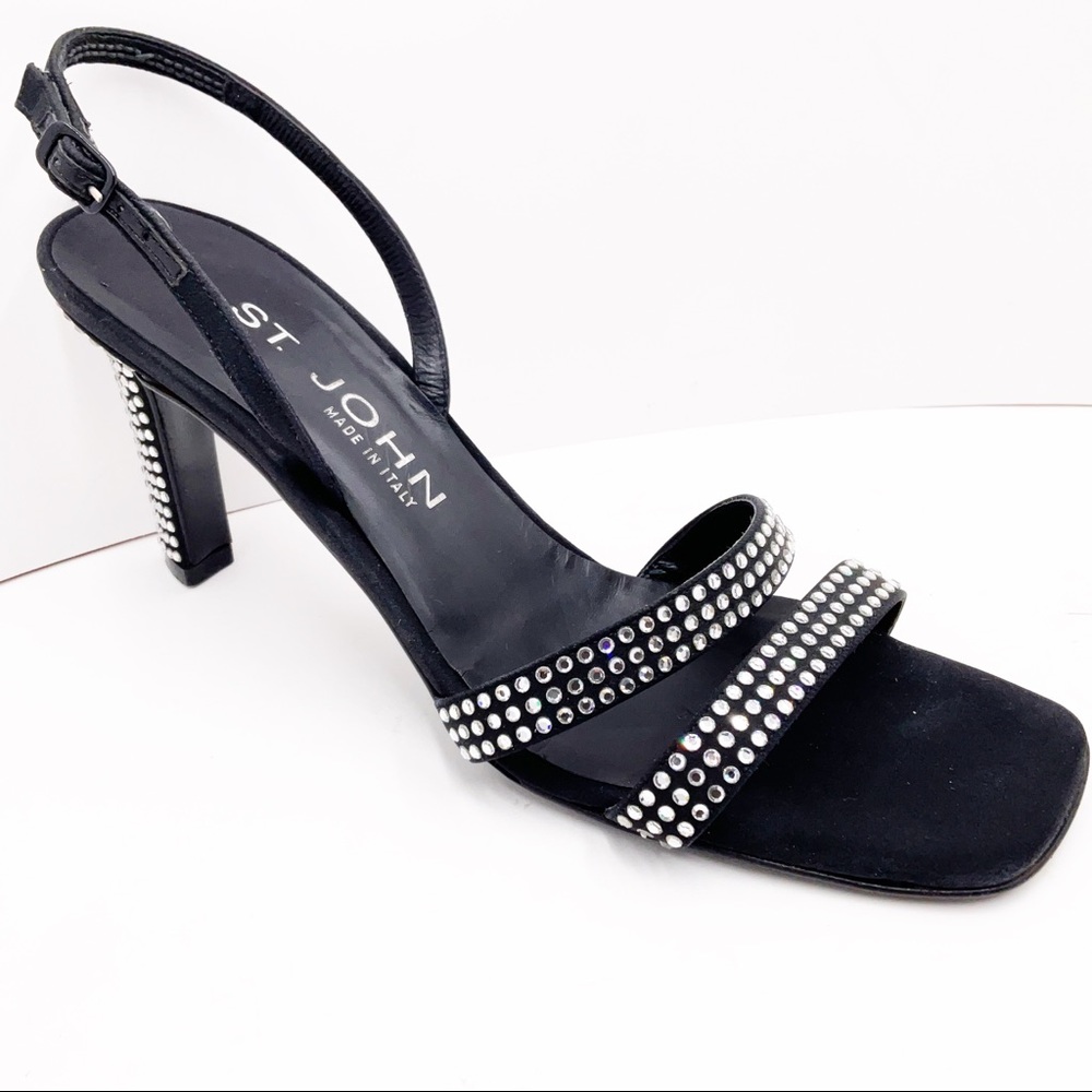 {St.John} Rhinestones Heel Sandals - Picture 16 of 16